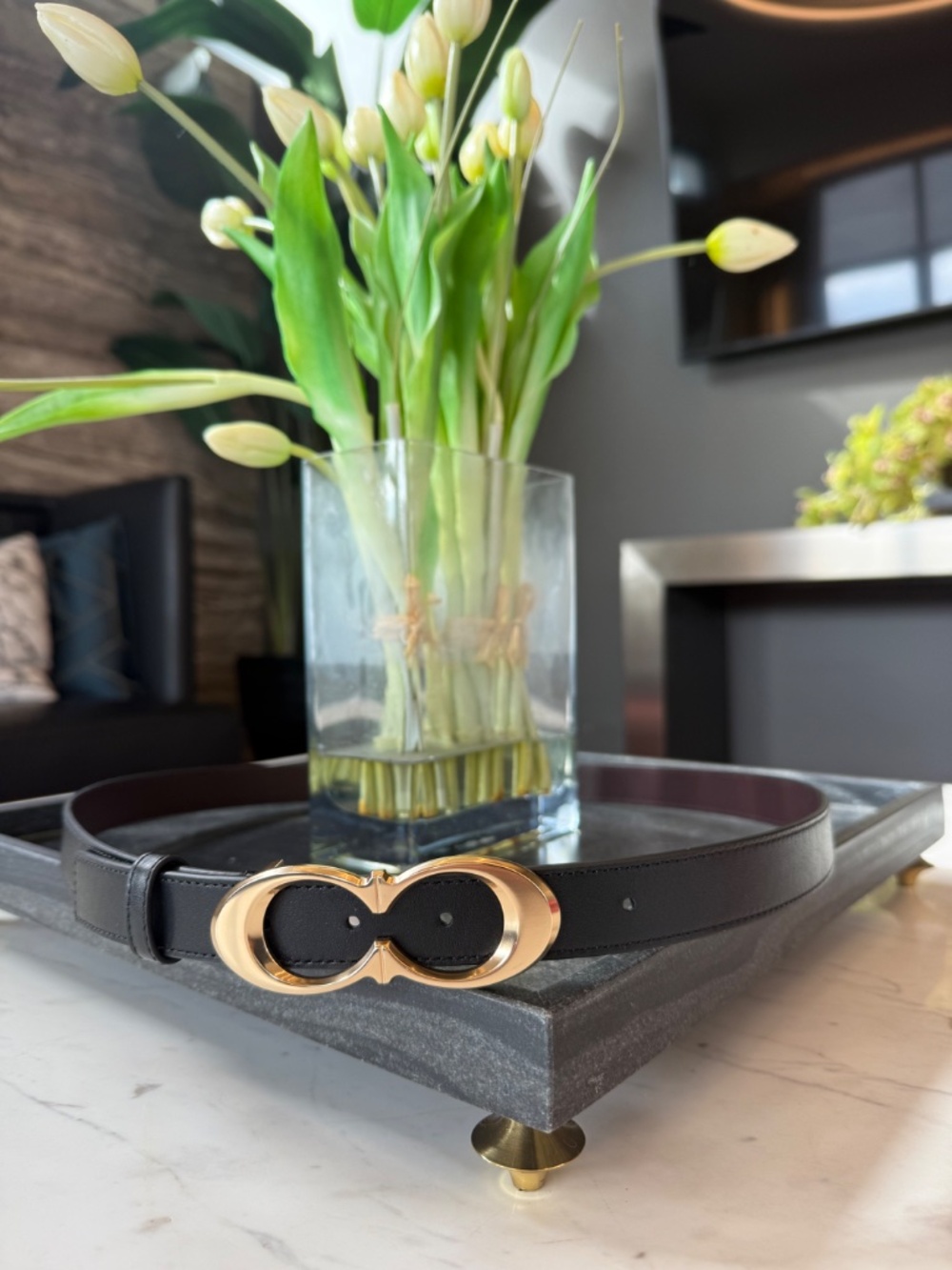 New COACH Women's Signature Buckle Belt XL - Picture 3 of 16